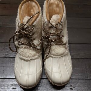 Magellan Outdoors Cream Winter Rain Boots Waterproof